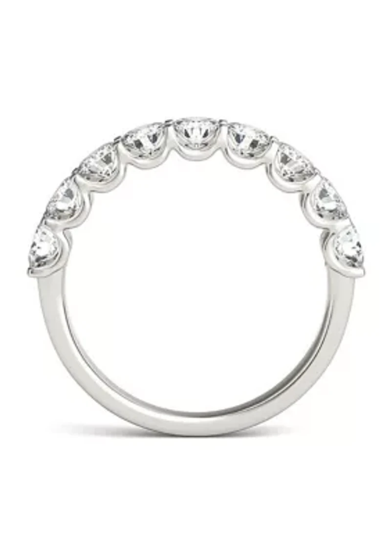 1.44 ct. t.w. Lab Created 3.5mm Moissanite Anniversary Band 14k Gold