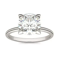Charles & Colvard 2.2 ct. tw. Lab Created Moissanite Round Solitaire Ring 14K White Gold