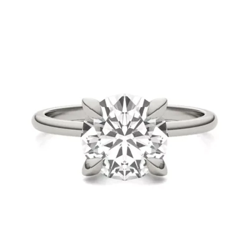 Charles & Colvard 2.2 ct. tw. Lab Created Moissanite Round Solitaire Ring 14K White Gold