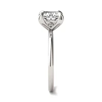 Charles & Colvard ct. tw. Lab Created Moissanite Cushion Solitaire Ring 14K White Gold