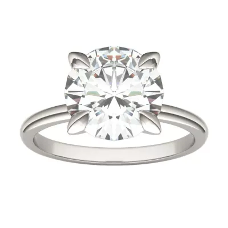 Charles & Colvard 3.1 ct. tw. Lab Created Moissanite Round Solitaire Ring 14K White Gold