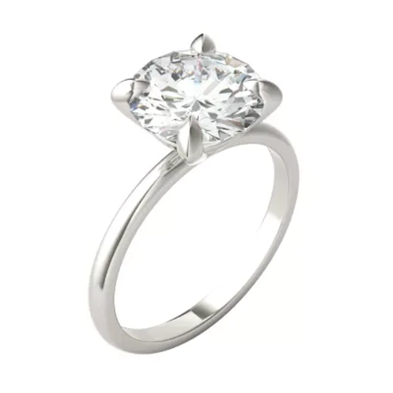 Charles & Colvard 3.1 ct. tw. Lab Created Moissanite Round Solitaire Ring 14K White Gold
