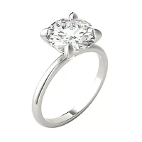 Charles & Colvard 3.1 ct. tw. Lab Created Moissanite Round Solitaire Ring 14K White Gold