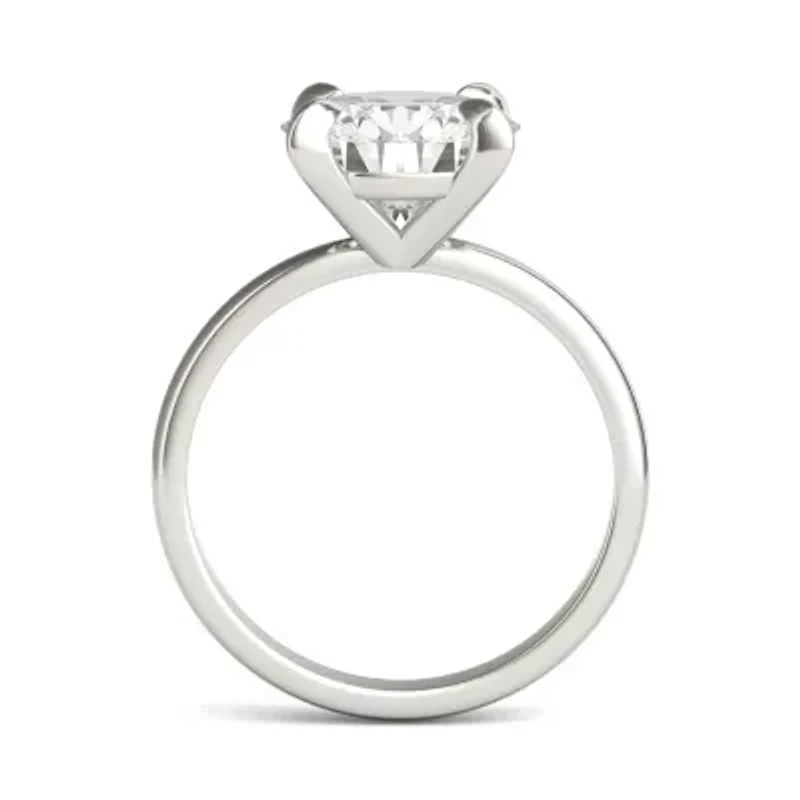 Charles & Colvard 3.1 ct. tw. Lab Created Moissanite Round Solitaire Ring 14K White Gold