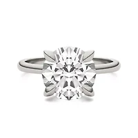 Charles & Colvard 3.1 ct. tw. Lab Created Moissanite Round Solitaire Ring 14K White Gold