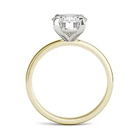 Charles & Colvard ct. tw. Lab Created Moissanite Oval Solitaire Ring 14K White Gold