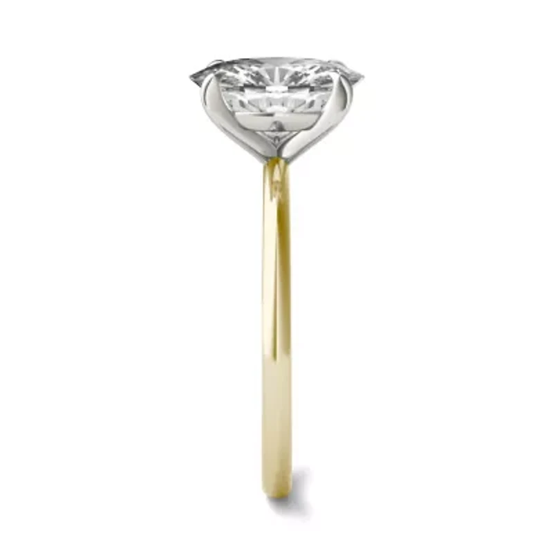 Charles & Colvard ct. tw. Lab Created Moissanite Oval Solitaire Ring 14K White Gold