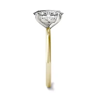 Charles & Colvard ct. tw. Lab Created Moissanite Oval Solitaire Ring 14K White Gold