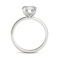 Charles & Colvard ct. tw. Lab Created Moissanite Oval Solitaire Ring 14K White Gold