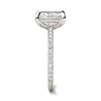 Charles & Colvard 3.12 ct. tw. Lab Created Moissanite Radiant Engagement Ring 14K White Gold
