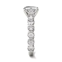 Charles & Colvard 3.56 ct. tw. Lab Created Moissanite Cushion Trellis Engagement Rings 14K White Gold