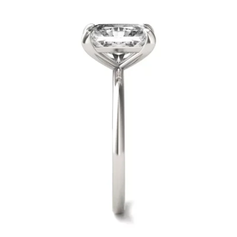 Charles & Colvard ct. tw. Lab Created Moissanite Radiant Solitaire Ring 14K White Gold