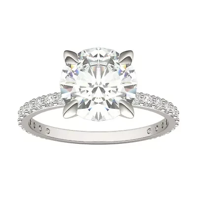 Charles & Colvard 2.62 ct. tw. Lab Created Moissanite Round Engagement Ring 14K White Gold