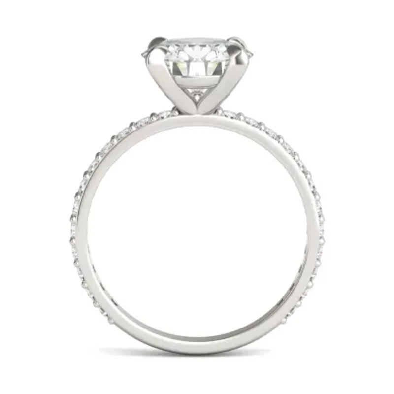 Charles & Colvard 2.62 ct. tw. Lab Created Moissanite Round Engagement Ring 14K White Gold