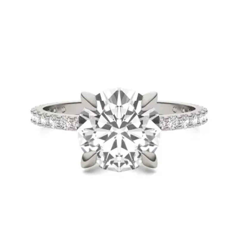 Charles & Colvard 2.62 ct. tw. Lab Created Moissanite Round Engagement Ring 14K White Gold
