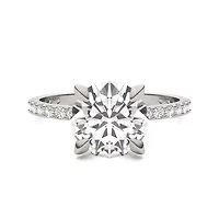 Charles & Colvard 2.62 ct. tw. Lab Created Moissanite Round Engagement Ring 14K White Gold