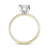 Charles & Colvard 2.52 ct. tw. Lab Created Moissanite Oval Engagement Ring 14K White Gold
