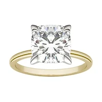 Charles & Colvard ct. tw. Lab Created Moissanite Cushion Solitaire Ring 14K White Gold