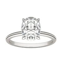 Charles & Colvard ct. tw. Lab Created Moissanite Oval Solitaire Ring 14K White Gold