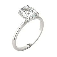 Charles & Colvard ct. tw. Lab Created Moissanite Oval Solitaire Ring 14K White Gold