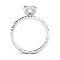Charles & Colvard ct. tw. Lab Created Moissanite Oval Solitaire Ring 14K White Gold
