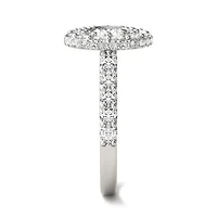 Charles & Colvard 3.14 ct. tw. Lab Created Moissanite Round Cathedral Halo Ring