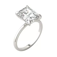 Charles & Colvard 3.9 ct. tw. Lab Created Moissanite Radiant Solitaire Ring 14K White Gold