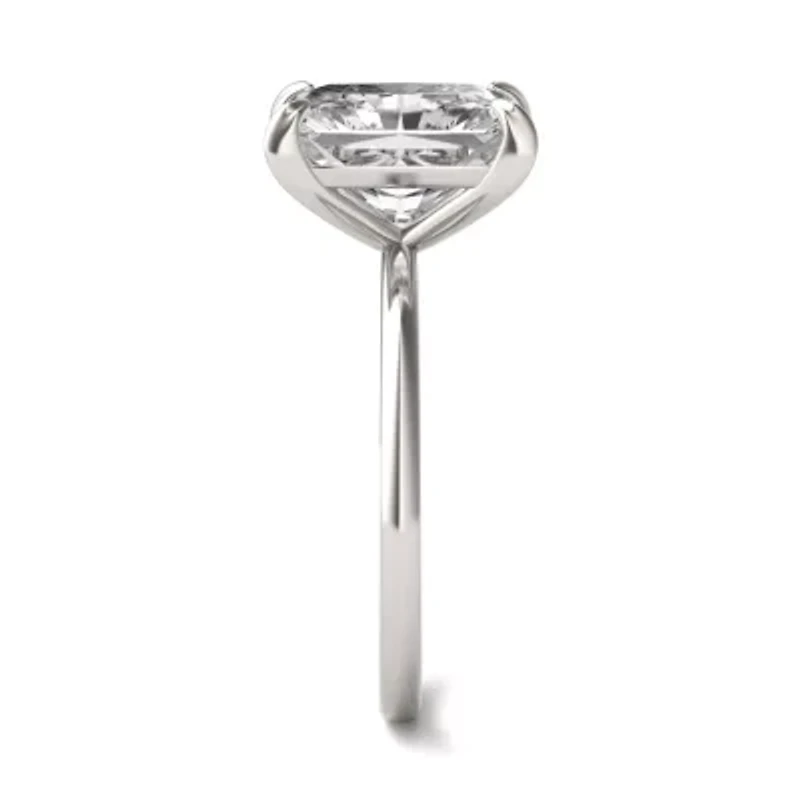 Charles & Colvard 3.9 ct. tw. Lab Created Moissanite Radiant Solitaire Ring 14K White Gold