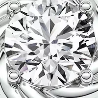 1.50 ct. tw. Lab Created Moissanite Round Twist Head Ring Sterling Silver