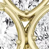 1.66 ct. tw. Lab Created Moissanite Cushion Geometric Statement Ring Sterling Silver 14K Vermeil