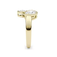 1.66 ct. tw. Lab Created Moissanite Cushion Geometric Statement Ring Sterling Silver 14K Vermeil