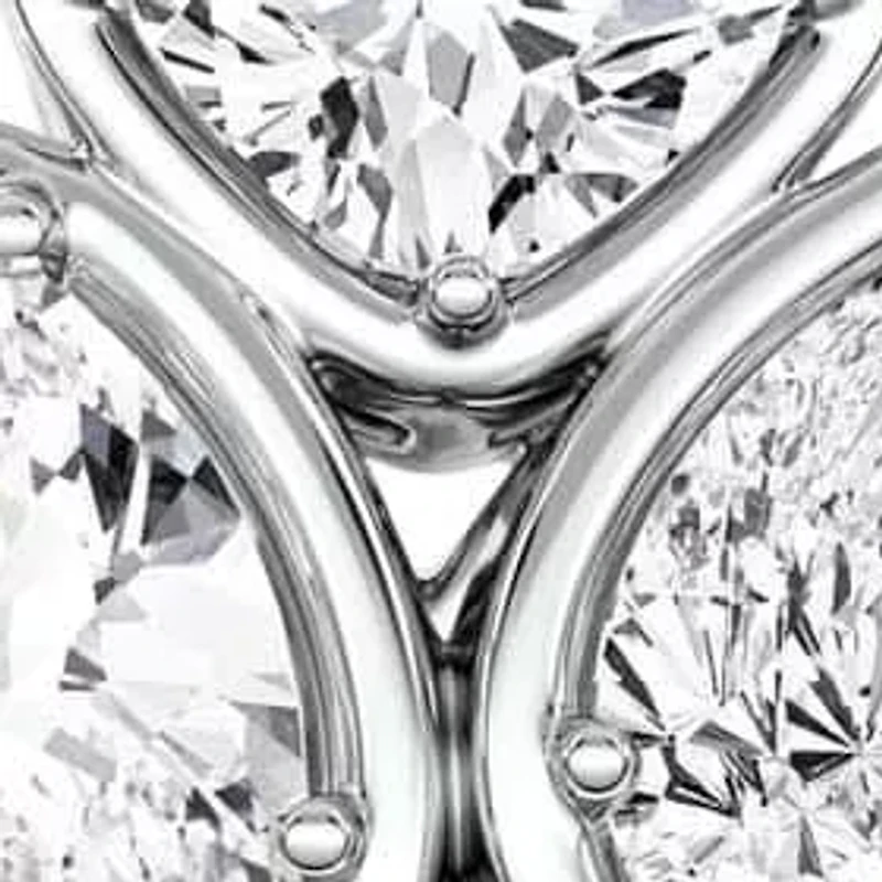 1.66 ct. tw. Lab Created Moissanite Cushion Geometric Statement Ring Sterling Silver