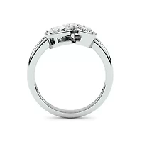 1.66 ct. tw. Lab Created Moissanite Cushion Geometric Statement Ring Sterling Silver