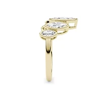 1.46 ct. tw. Lab Created Moissanite Marquise Cocktail Statement Ring Sterling Silver 14K Vermil