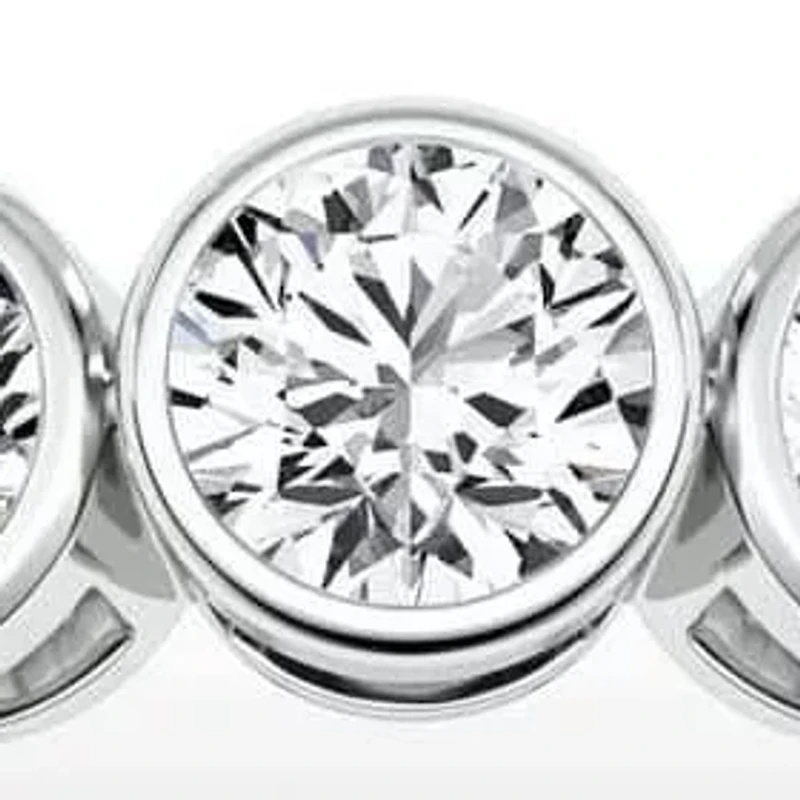 0.75 ct. tw. Lab Created Moissanite Round Cocktail Band Sterling Silver