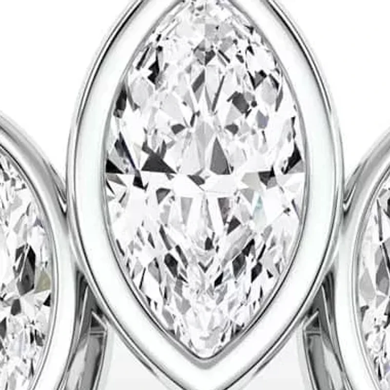 1.46 ct. tw. Lab Created Moissanite Marquise Cocktail Statement Ring Sterling Silver