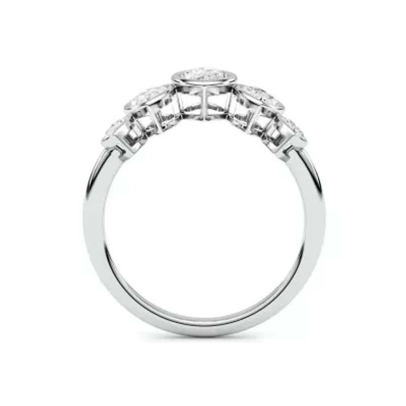 1.46 ct. tw. Lab Created Moissanite Marquise Cocktail Statement Ring Sterling Silver
