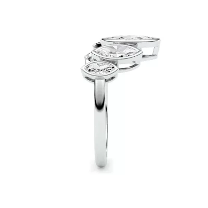 1.46 ct. tw. Lab Created Moissanite Marquise Cocktail Statement Ring Sterling Silver