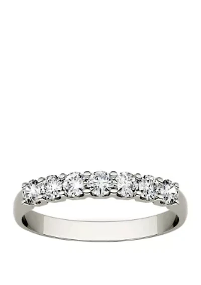 Moissanite Seven Stone Band