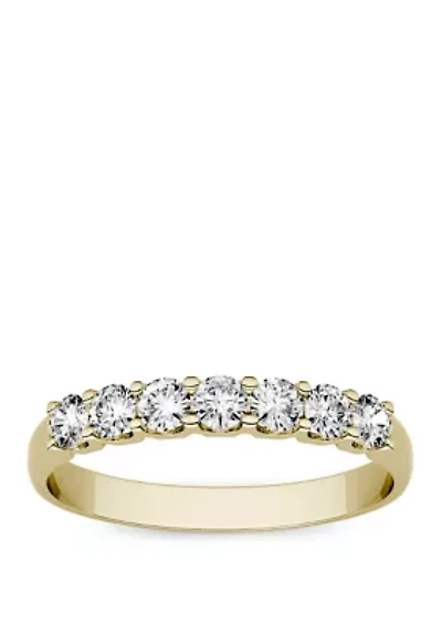 Moissanite Seven Stone Band