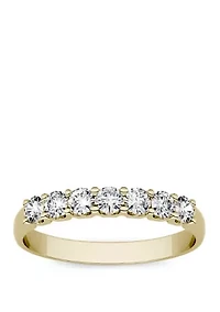 Moissanite Seven Stone Band