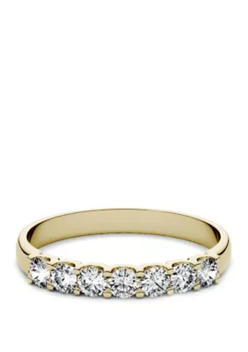 Moissanite Seven Stone Band