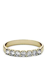 Moissanite Seven Stone Band