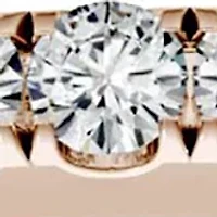 Moissanite Anniversary Band