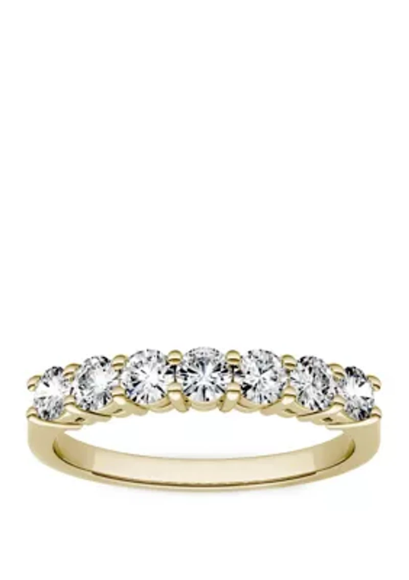 Moissanite Seven Stone Band