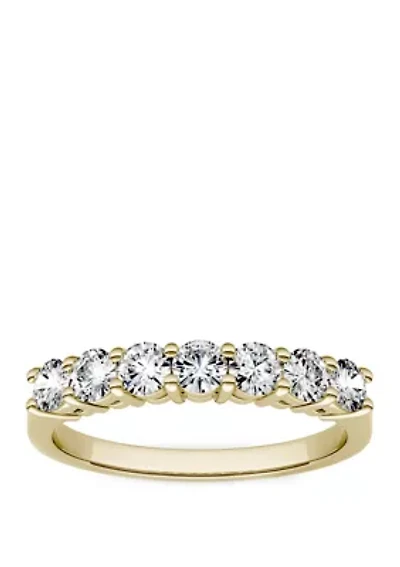 Moissanite Seven Stone Band