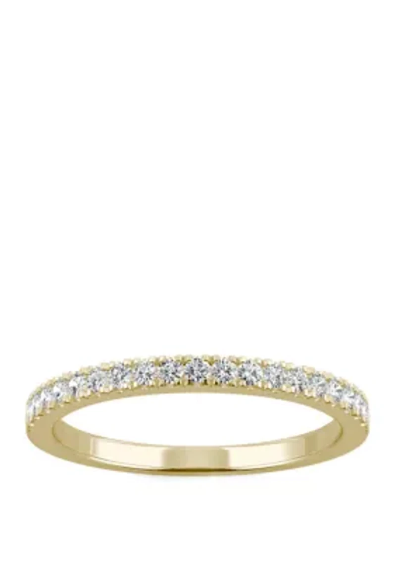 Lab Created Moissanite Anniversary Band