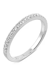 Moissanite Anniversary Band
