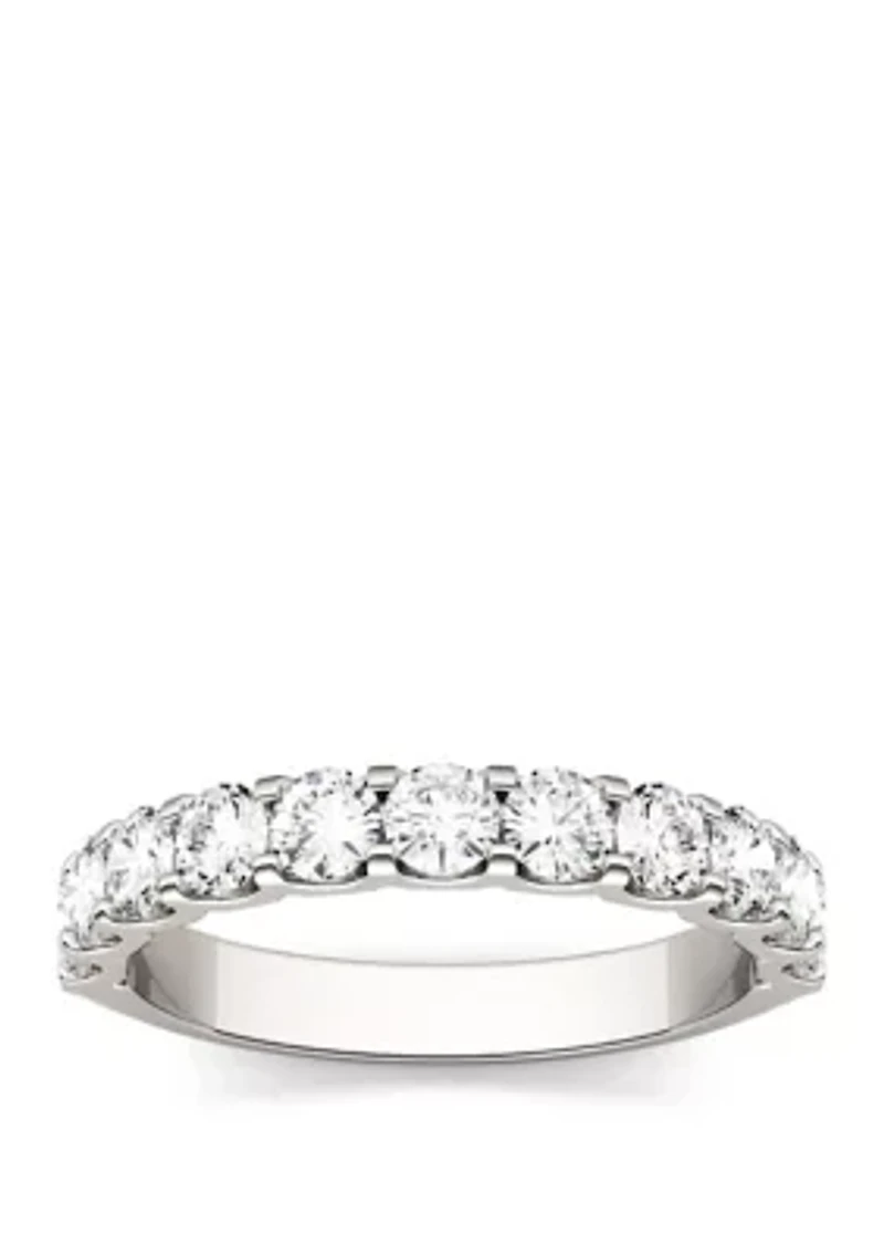 Moissanite Anniversary Band