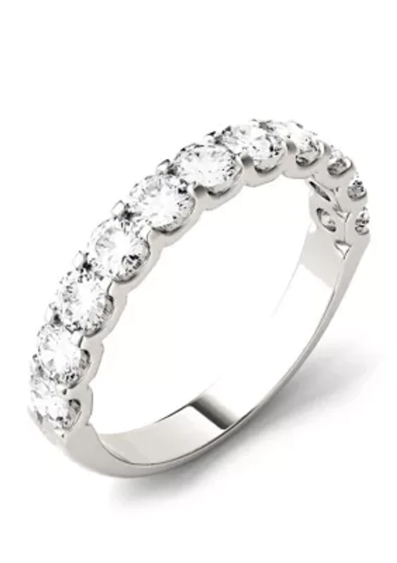 Moissanite Anniversary Band